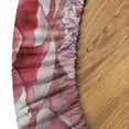 thumbnail image 5 of Ambesonne Peony Fitted Round Tablecloth, Exotics Flowers Boho Print, 45"- 56" Diameter, Dried Rose and Dark Coral, 5 of 5
