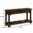 thumbnail image 4 of ACME Anondale Rectangular Wooden Sofa Table with Bottom Shelf in Cherry, 4 of 5