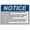 Warning Sign 3, variant on Weatherproof Horizontal ANSI Payment Policies Sign #7- Size 8 in" x 12 in" - UV Resistant Plastic Safety Warning SIgn for Indoor or Outdoor