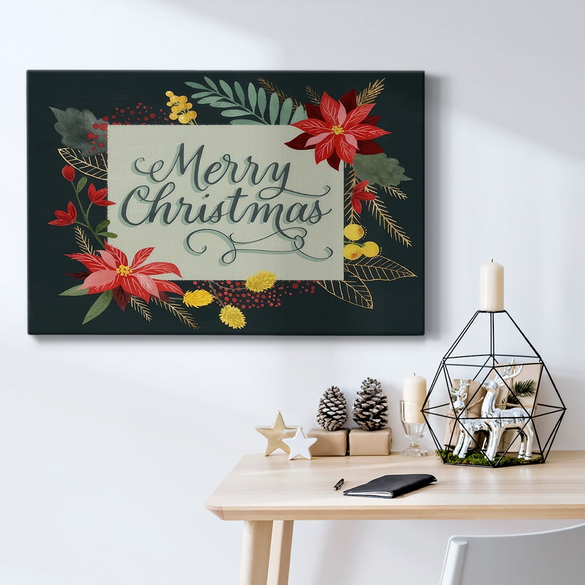 Bright Christmas Night I- Gallery Wrapped Canvas