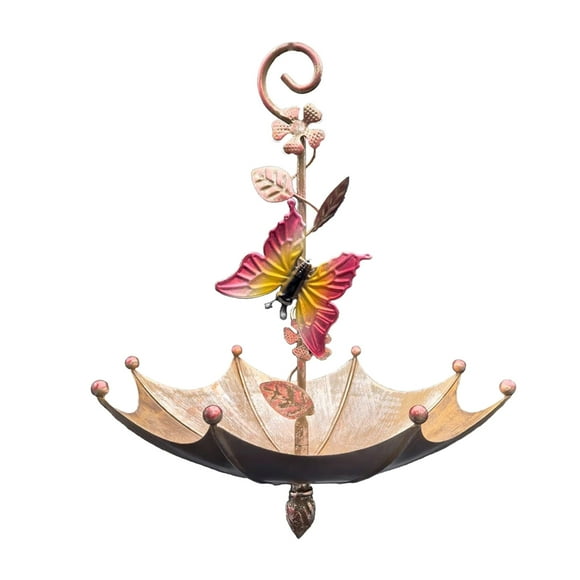 Dsscvnef Umbrella Shaped Bird Feeder Tray Hanging Bird Feeder Tray Bird Bath for Outdoors Umbrella Shaped Hummingbird Feeder for Bird Bath Garden Backyard Backyard Feeder Squirrel Be Feeder