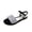 A Silver, variant on Womens Sandals Summer Casual Closed Sandals Women Fashion Women Casual Round Head Comfy Sandals Beach Casual Shoes Brown 36
