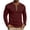 13# Wine, variant on Henley Shirts for Men Ribbed Knit Long Sleeve Shirts Muscle Casual Loose Fit Color Block Trendy Fall Basic Top Lightweight Dressy Work Office Tees Business Pullovers