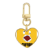 thumbnail image 1 of Reír, trastorno amarillo emocion carcajada Llavero de metal en forma de corazón dorado, 1 of 3