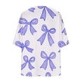 thumbnail image 5 of SEAOPEN Women's 3/4 Sleeve Open Front Cropped Cardigan Sweater Elegant Shrugs for Women Purple,L, 5 of 6