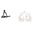thumbnail image 1 of Estatua De Cisne Pensador Abstracto Creativo, Figura Decorativa, Escultura De Animal De Cerámica única Y Elegante, Adorno De Escritorio Para La Entrada, Dormitorio, Estantería, Armario,, 1 of 8