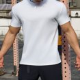 thumbnail image 4 of Casual T Shirts for Men Men Tshirt Pack Men's Crewneck Bodybuilding Gym Tees Short Sleeve Slim Fit Muscle T-Shirts Workout Athletic Fitness T-Shirt Tops, 4 of 5