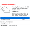 thumbnail image 2 of Piston Ring Set - Compatible with 2003 - 2006 GMC Envoy XL 4.2L 6-Cylinder 2004 2005, 2 of 2
