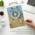 thumbnail image 5 of FMSHPON Sea Shell Starfish Clipboard Hardboard Wood Nursing Clip Board and Pull for Standard A4 Letter 13x9 inches, 5 of 8