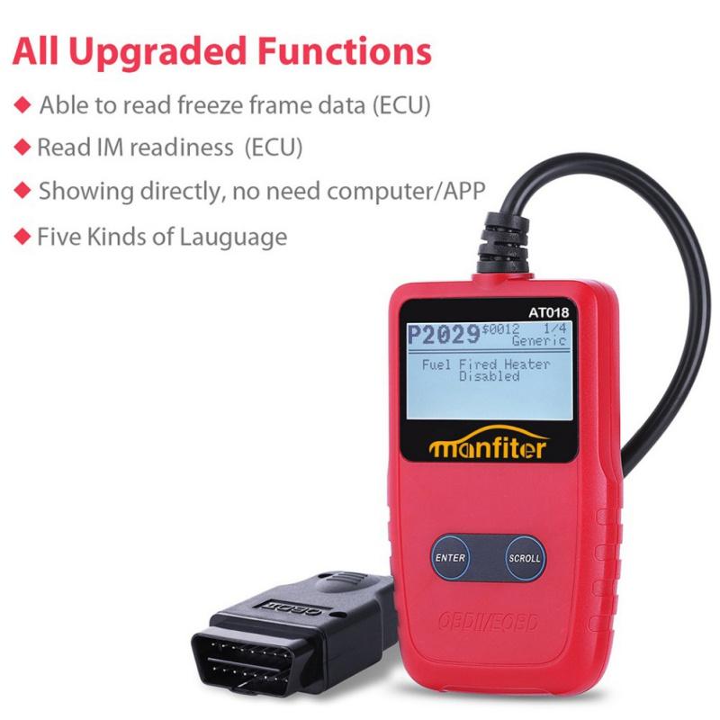 OBD2 Scanner, OBD2 Reader, Off Check Engine Light View Freeze Frame Data I/M Ready Smoke Check CAN OBD II Diagnostic Tool, Fault Code Reader, OBD 2 Scanner Tool For Cars - image 3 of 9