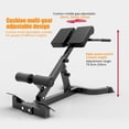 thumbnail image 4 of LINSHESF Roman Chair ,Foldable Hyperextension Roman Chair w/Back Extension, Home Gym Sit Up Bench for Glute & Ab Workouts, Optional Adjustment Incline & Multi-Function Heavy-Duty Exercise Equipment, 4 of 9