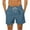 Blue, variant on WAVSUF Summer Drawstring Shorts for Mens Elasticity Short Pants Fashionable Casual Black Size 5XL