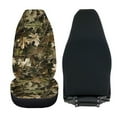 thumbnail image 4 of ZIATUBLE Camo Hunting Car Seat Dust Cover Soft Front Auto Seat Cover 2 Piece Washable High Bucket Seat Covers Interior Vehicle Seat Protectors Car Accessories Universal for Cars SUV Trucks, 4 of 7