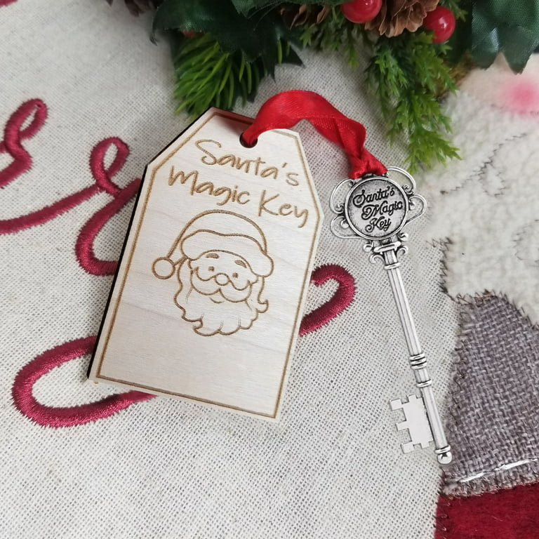 Santas Magic Key for House with No Chimney Ornament, Santa Key