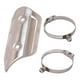 thumbnail image 4 of Protector universal resistente al desgaste para el escape de la motocicleta contra el calor y el desgaste. Plata, 4 of 9