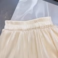 thumbnail image 5 of Pandaie 2-10Y Baby Girl Clothes Ruffle Smocked Sleeveless 3 Layered Tutu Shirt Tops Wide Leg Baggy Pants Toddler Summer Beach Outfit White 130(7-8 Years), 5 of 8