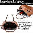 thumbnail image 3 of Womens Handbags Soft Leather Retro Vintage Casual Pocket Ladies Tote Shoulder Bags Yellow, 3 of 5