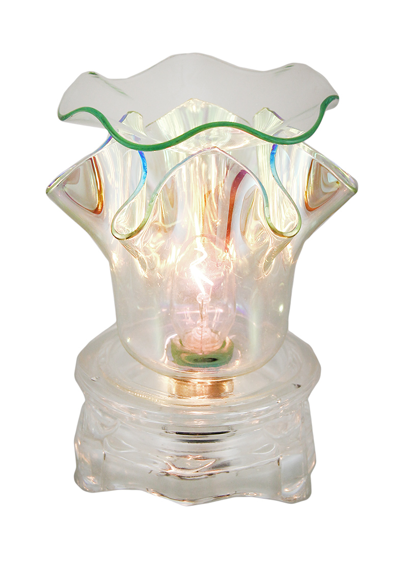 Colorful Iridescent Glass Electric Oil/Tart Warmer