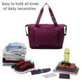 thumbnail image 3 of Women Cute Travel Tote Bag Gym Duffel Bag with Carry On Bag Overnight Bag with Wet Pocket-Purple red, 3 of 5