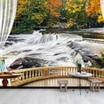 thumbnail image 3 of IDEA4WALL 4pcs Landscape from Balcony Peel and Stick Wallpaper Removable Wall Murals Large Wall Stickers for Home Decoration, 66"x24", 3 of 5