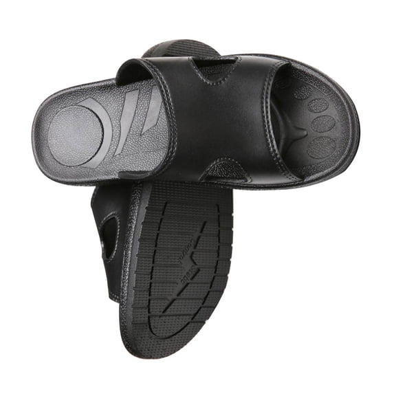 WEUVEB Soft Slippers for Women Clean Room Use Black 1 Pair Foot Massage