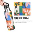 thumbnail image 4 of Yayeee 20oz Insulated Water Bottle Double Wall Stainless Steel with Flip Straw Lid, Abstract Plants, 4 of 7