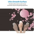 thumbnail image 4 of Sakura Cherry Blossom Extended Gaming Mouse Pad Non-Slip Rubber Base Pink Large Mousepad 31.5x11.8in with Stitched Edge Waterproof Flower Keyboard Pads Black Desk Laptop Mats for Work/Game/Office, 4 of 6