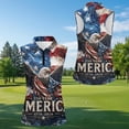 thumbnail image 5 of Aplkyhs Matching Golf Shirts for Couple 250th Anniversary American Eagle Flag Moisture Wicking Golf Tank Top for Women Racerback Design Keep Cool in Hot Weather, 5 of 6