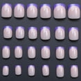 thumbnail image 6 of 240 Pcs Multicolor Press On Nails French Tip False Nails Full Cover Stick on Nails Short False Nails Manicures Supplies, 6 of 7