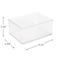 thumbnail image 5 of Mainstays Medium Clear Plastic Organizer Bin for Bathroom Storage, 5 of 8