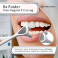 thumbnail image 4 of Electric floss set with tongue scraper | No water, no mess | Easy sliding floss for gentle gum care | Wireless sonic power | 50 replaceable heads [Glacier White], 4 of 4