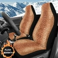 thumbnail image 2 of Uorisanigo Universal Brown Car Seat Cover for Front Only Washable High Back Bucket Seat Covers - Fit Most Cars, Trucks, SUVS, Vans 2 PCS Car Seats Protectors, 2 of 7