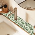 thumbnail image 2 of Yayeee Faucet Mat for Kitchen Sink 14.7" Diatomite Long Splash Guard Pad, Green Floral, 2 of 7