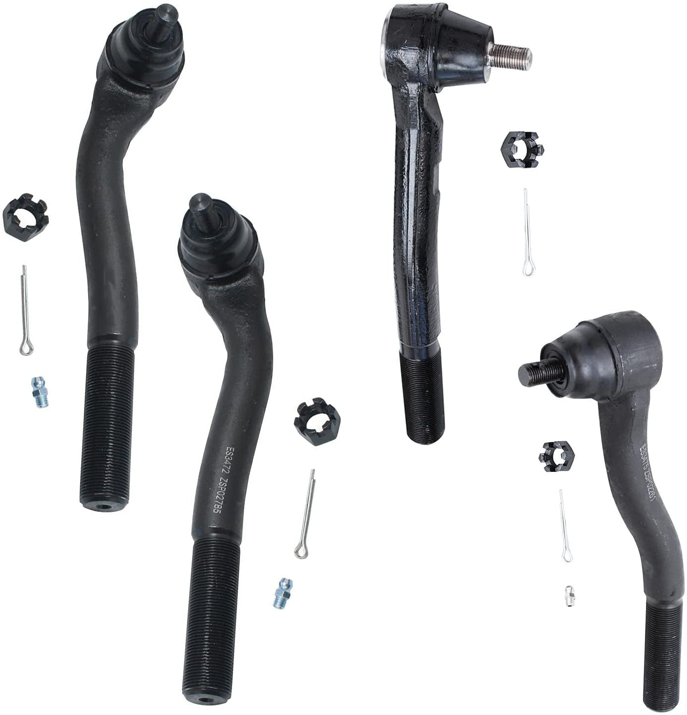 Detroit Axle - Front Stabilizer Sway Bar Links Ball Joints Tie Rods Replacement for 1999 2000 2001 2002 2003 2004 Jeep Grand Cherokee