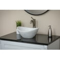 thumbnail image 3 of Small Canoe Vessel Sink - White Marble, 3 of 12