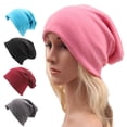 thumbnail image 3 of Gorro de mujer, gorro de otoño e invierno, estilo callejero deportivo, estilo hip hop, informal, holgado, de algodón de punto para hombres y mujeres, 3 of 6