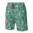 thumbnail image 4 of Logiee Mushrooms and Flowers Print Mens Swim Trunks Quick Dry Board Shorts,Breathable Hawaii Beach Shorts Swimwear Bathing Suits-Large, 4 of 6