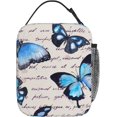 thumbnail image 3 of Blue Black Camouflage Lunch Bag for Women Men Reusable Insulated Lunch Box Portable Leakproof Thermal Lunch Tote Bags Lightweight Lunchbox with Side Pocket for Adult Office Work Picnic Hiking, 3 of 6