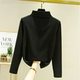 thumbnail image 4 of AherBiu Pajamas Tops for Women Long Sleeve Turtleneck Thermal Underwear Basic Layer Top Tees Undershirts, 4 of 5