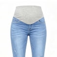 thumbnail image 6 of Stamzod Maternity Jeans for Women Over Belly Skinny Denim Pants Comfy Slim Fit Stretchy Pregnancy Pants XXL, 6 of 9
