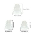 thumbnail image 2 of Consejos de auriculares de silicona de triple flanja Uxcell bajo ruido S/M/L 9 pares claros, 2 of 5