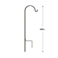 thumbnail image 3 of 48in H Expert Gardener Black Steel Shepherd Hook, 3 of 7