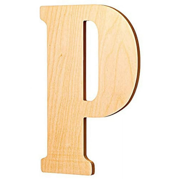 UNFINISHEDWOODCO 23-Inch 23in Vintage Wood, Unfinished Letter P