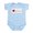 Sky Blue, variant on CafePress - I Love You [French] Infant Bodysuit - Baby Light Bodysuit, Size Newborn - 24 Months