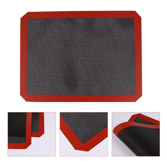 REOFLYUP Reusable Non-Stick Silicone Baking Mat Set, Assorted Colors, 15.7 x 11.8 Inches, and Easy to Clean