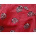 thumbnail image 4 of oneOone Silk Tabby Fabric Elephant Block Print Fabric By The Yard 42 Inch Wide, 4 of 4