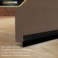 thumbnail image 5 of JELOSTONE 2 Pack - Commercial Door Bottom Sweep, Heavy Duty Aluminum, Fire Rated, Vinyl Insert, JS-NV307, Ideal for Residential & Commercial Use (Matte Black Anodized, 36''), 5 of 5
