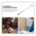 thumbnail image 4 of KONTONTY 1Set Linear -Slot Guide Rail Aluminum Alloy Silver T-Shape Machinery Components, 4 of 8