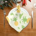 SKYSONIC Pineapple Cloth Napkins Set of 1 Reusable Washable Dinner