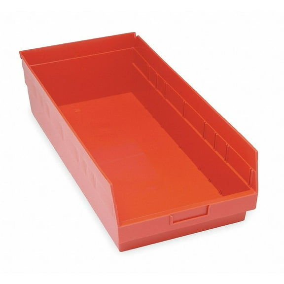 Quantum Storage Systems Shelf Bin,Red,Polypropylene,6 in QSB216RD QSB216RD ZO-G0234333